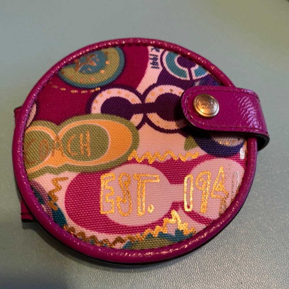 Coach compact double mirror.